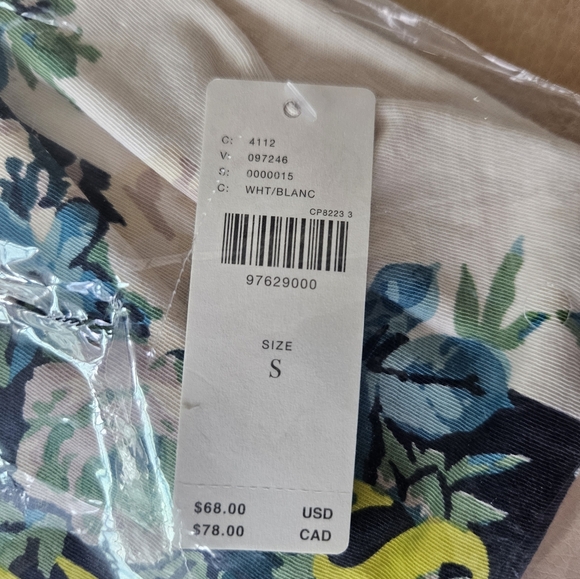 Anthropologie Floral French Oversized Shirt - Picture 6 of 9